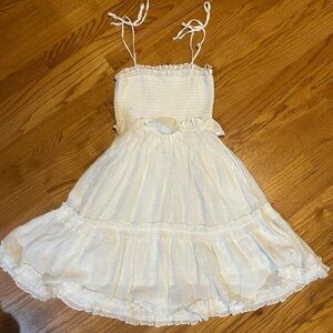 White Altar’d State Smocked Ruffle Sundress